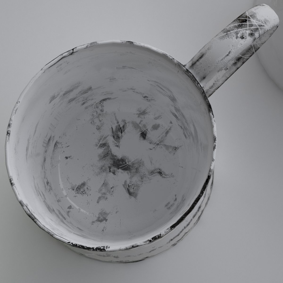 Cup with clean and dirty textures  3D model_7