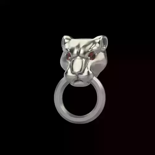 Women Earrings Panther 3dm stl 3D print model 3D print model