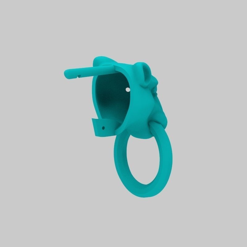 Women Earrings Panther 3dm stl 3D print model 3D print model_20