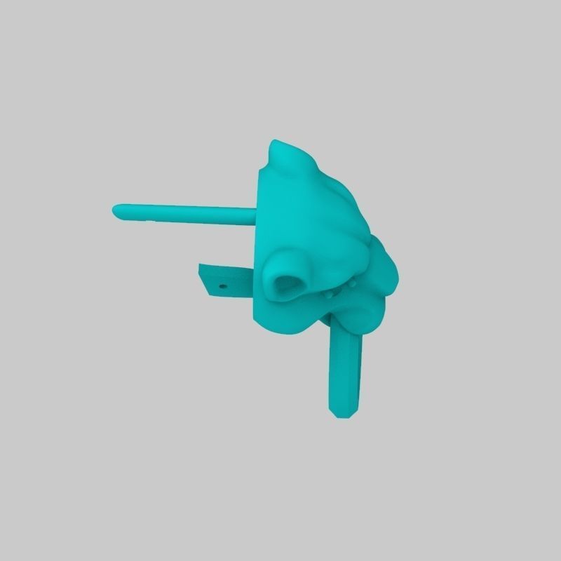 Women Earrings Panther 3dm stl 3D print model 3D print model_22