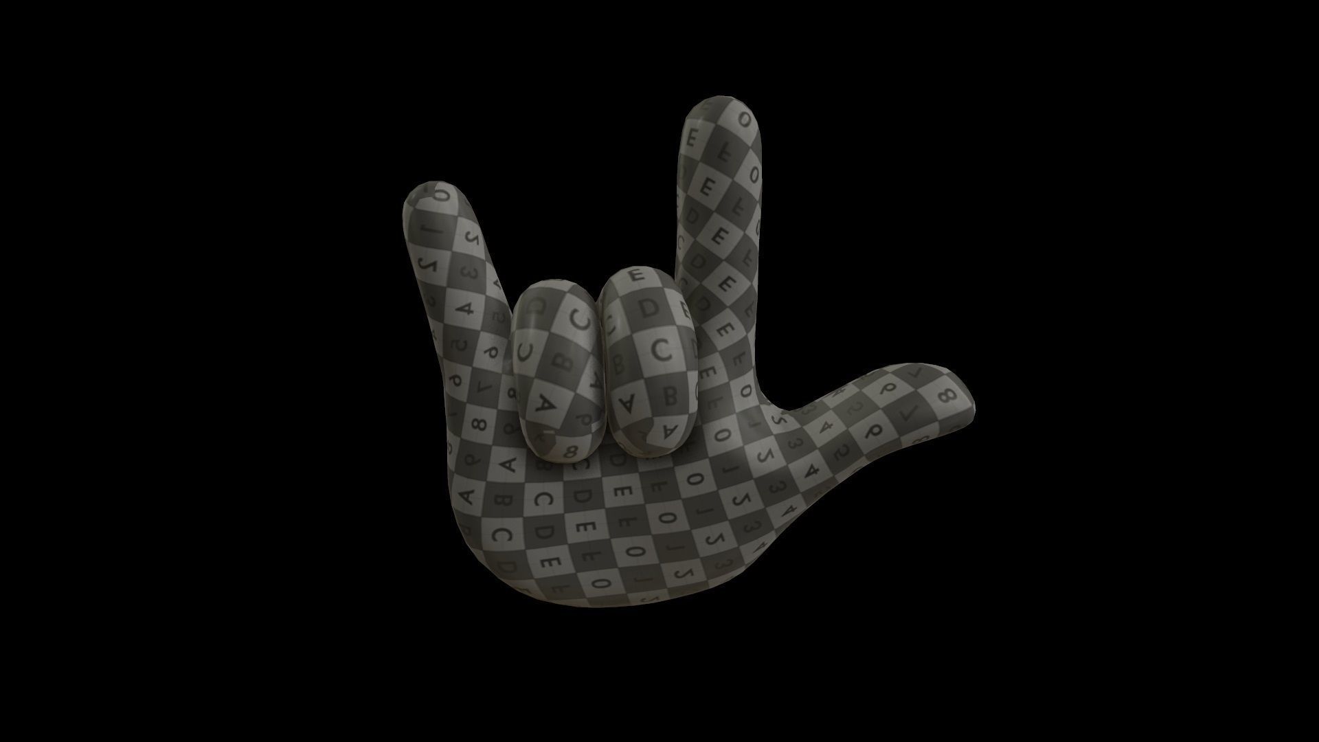 hands emoji megapack Low-poly 3D model_86