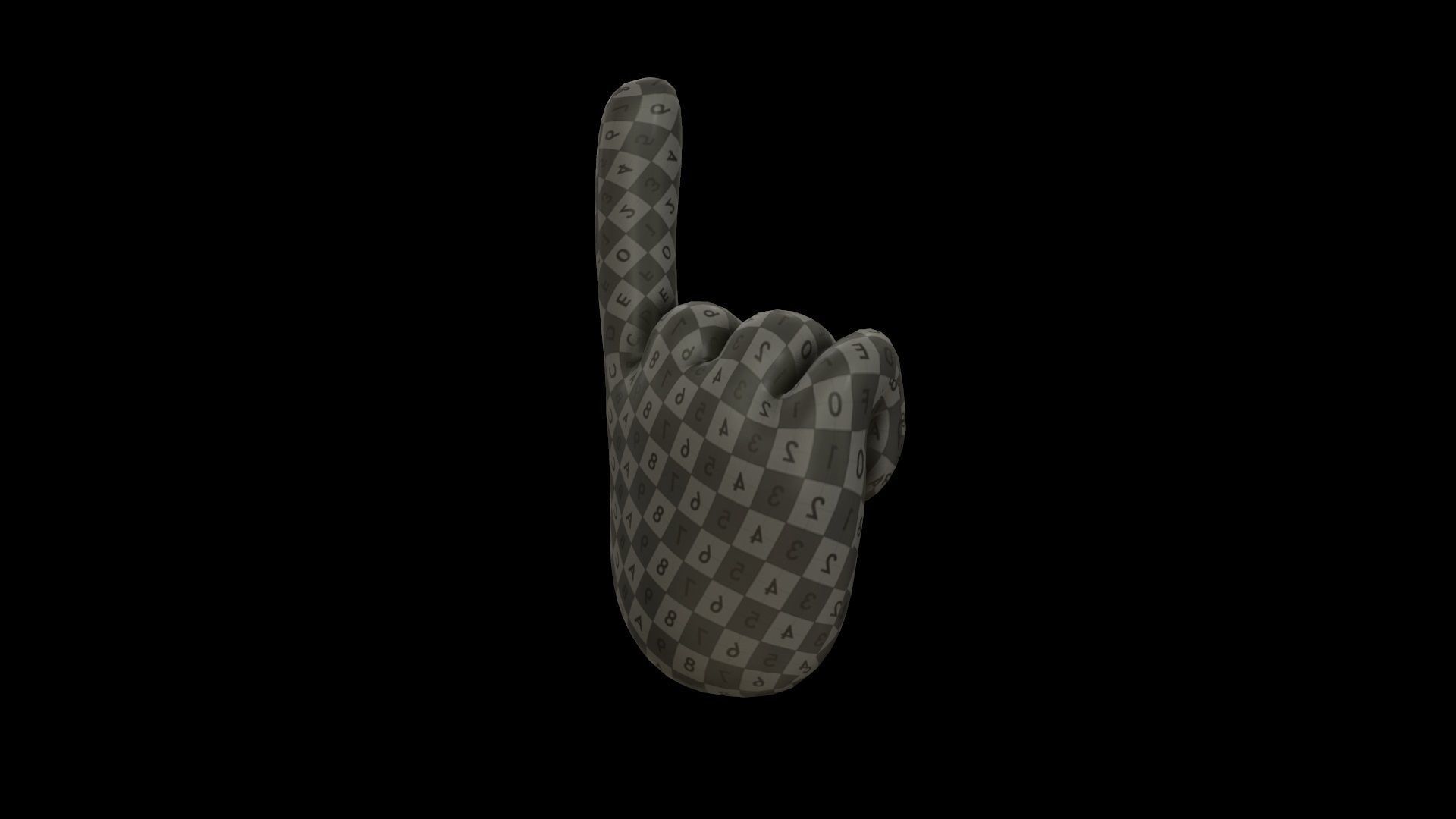 hands emoji megapack Low-poly 3D model_65