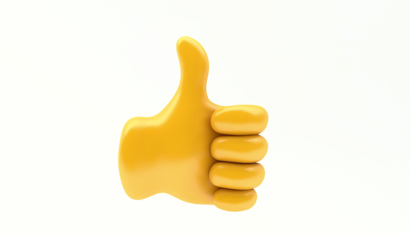hands emoji megapack Low-poly 3D model_7