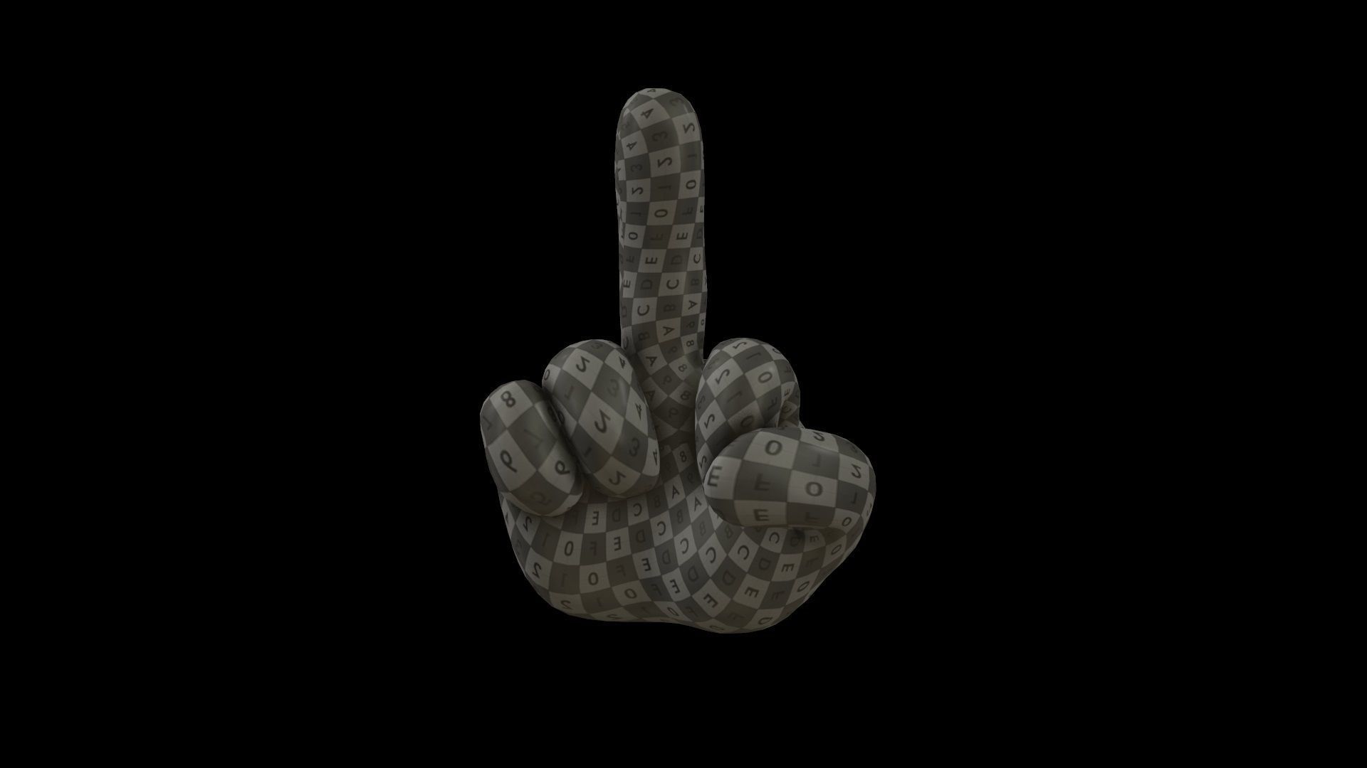 hands emoji megapack Low-poly 3D model_67