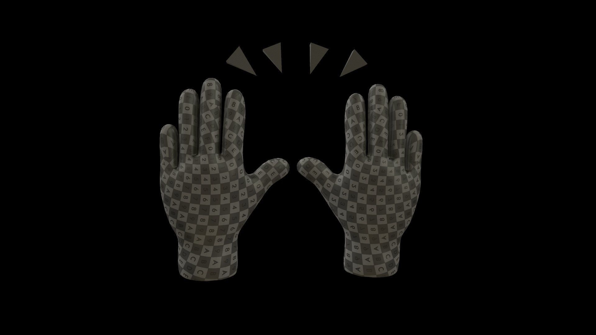 hands emoji megapack Low-poly 3D model_82