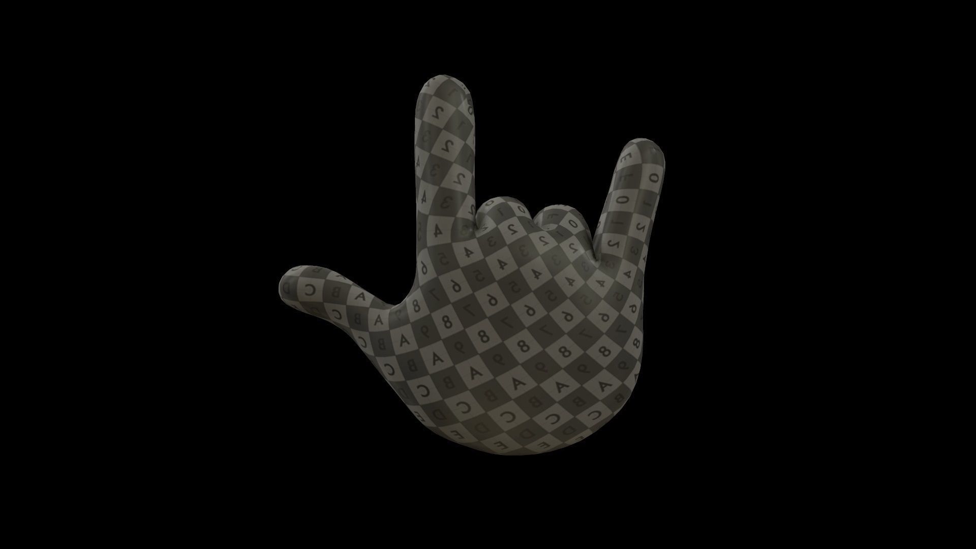 hands emoji megapack Low-poly 3D model_78