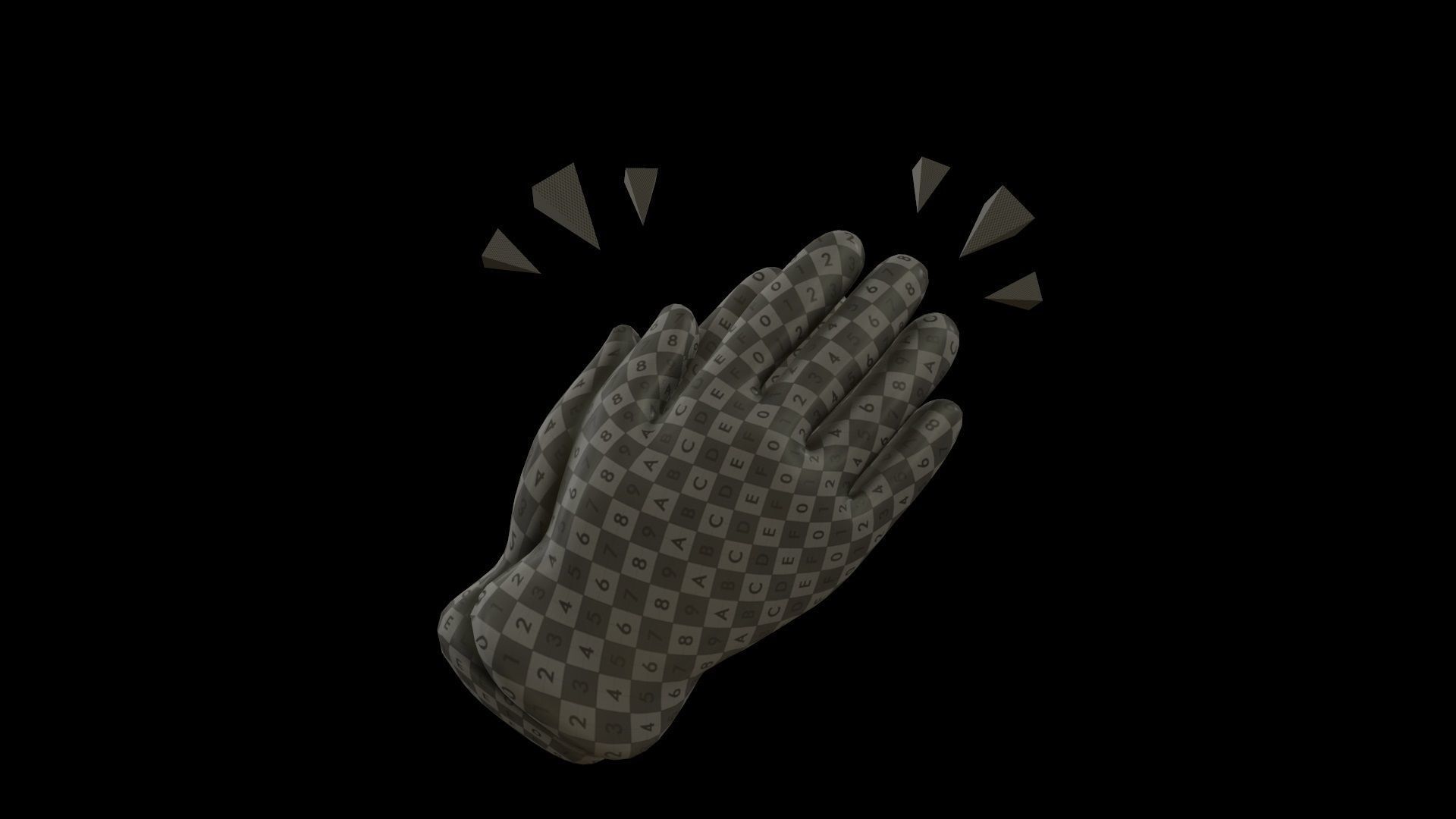 hands emoji megapack Low-poly 3D model_63