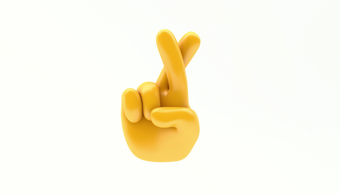 hands emoji megapack Low-poly 3D model_15