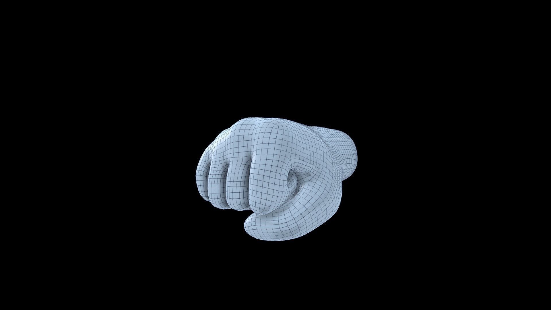 hands emoji megapack Low-poly 3D model_34