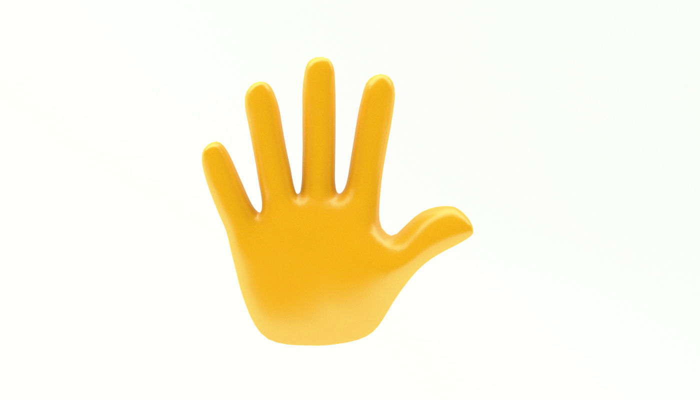 hands emoji megapack Low-poly 3D model_11