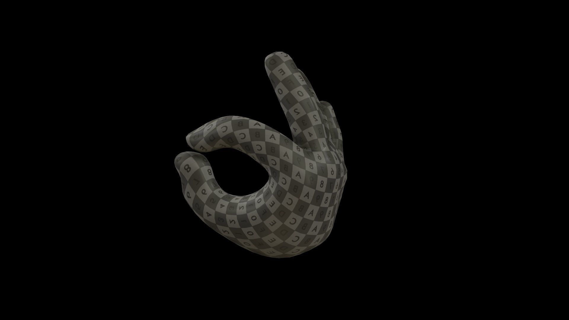 hands emoji megapack Low-poly 3D model_88