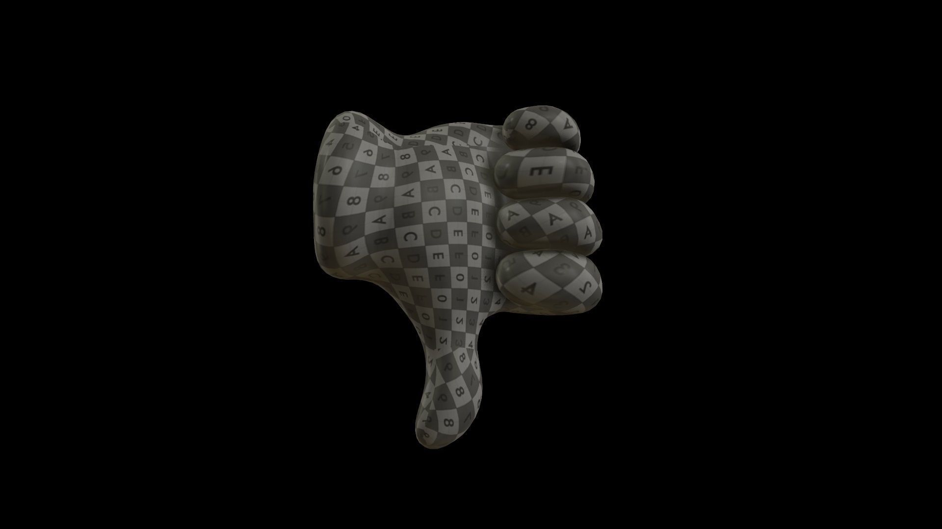 hands emoji megapack Low-poly 3D model_58