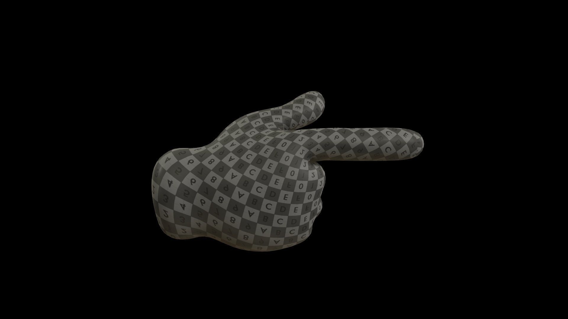 hands emoji megapack Low-poly 3D model_85