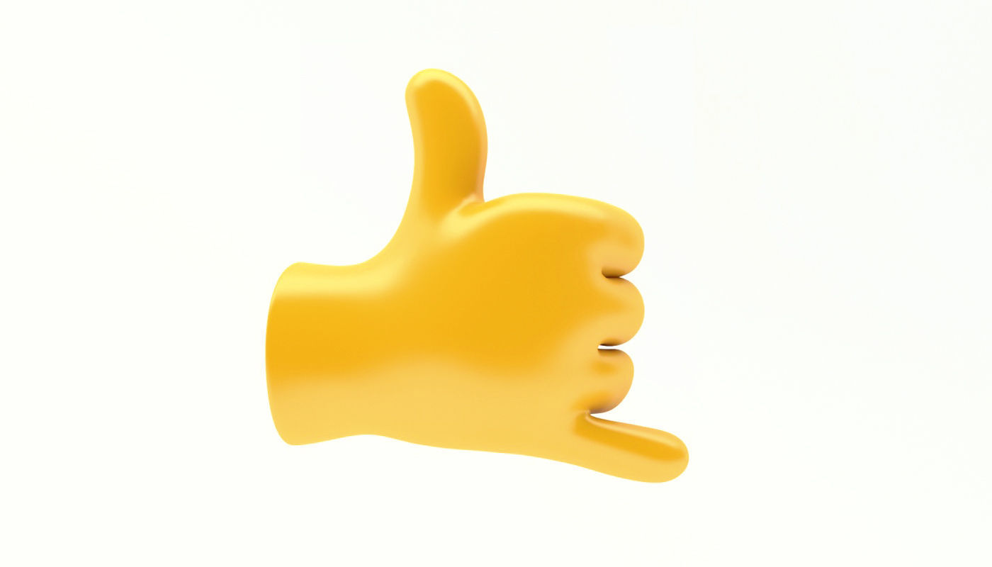 hands emoji megapack Low-poly 3D model_2