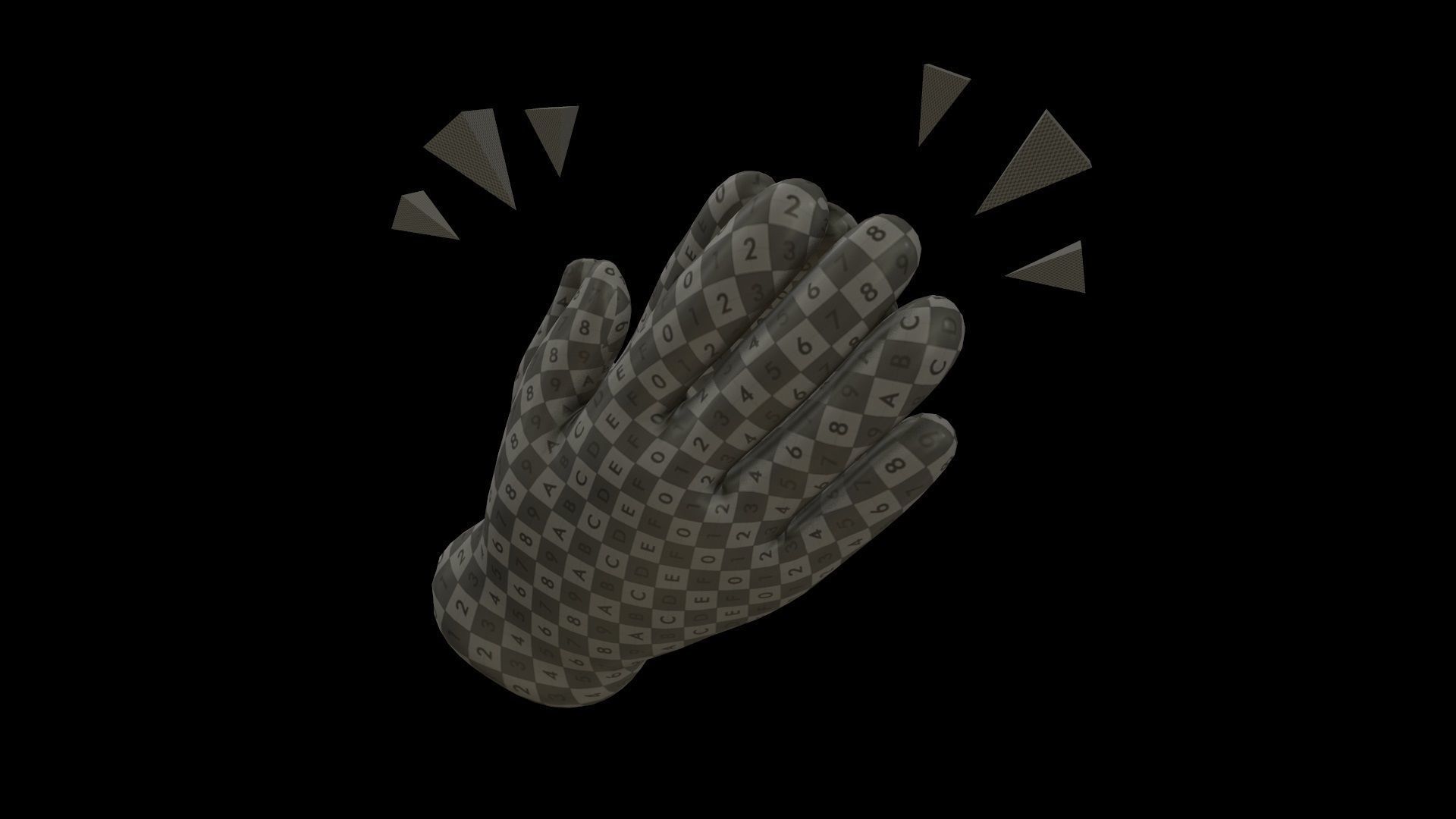 hands emoji megapack Low-poly 3D model_89