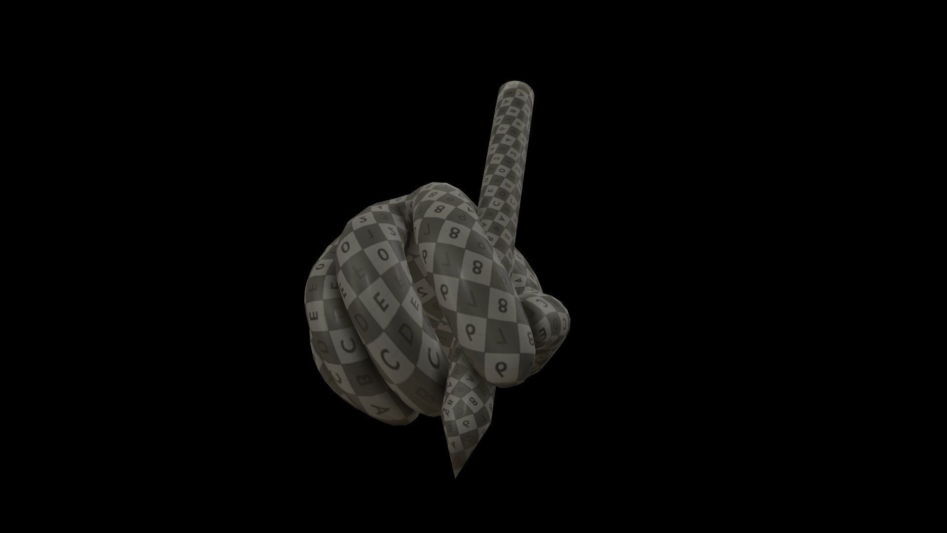 hands emoji megapack Low-poly 3D model_53