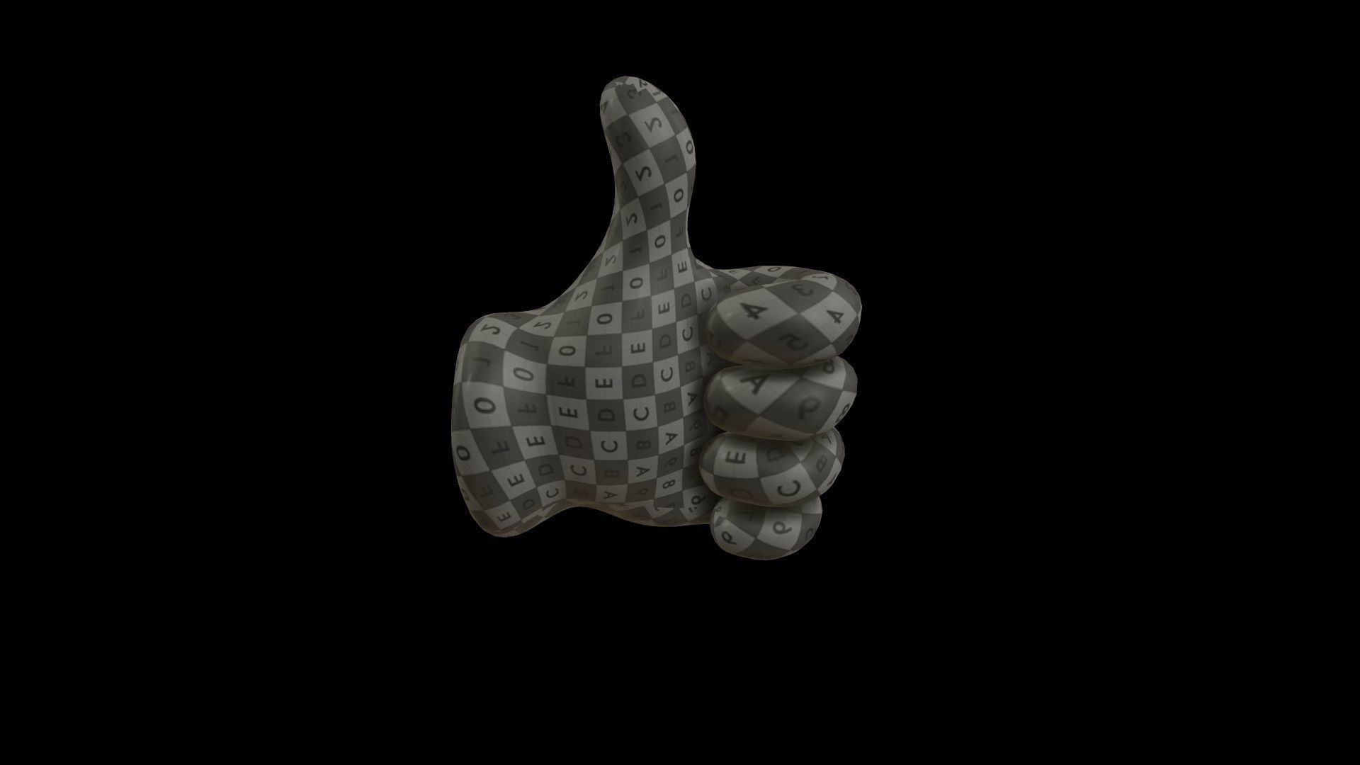 hands emoji megapack Low-poly 3D model_52