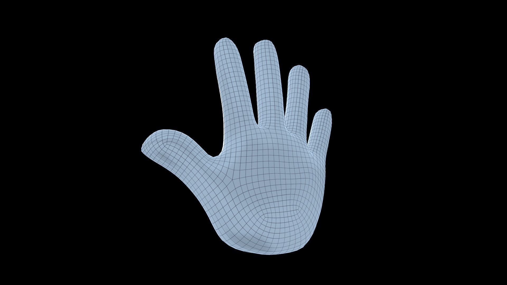 hands emoji megapack Low-poly 3D model_31