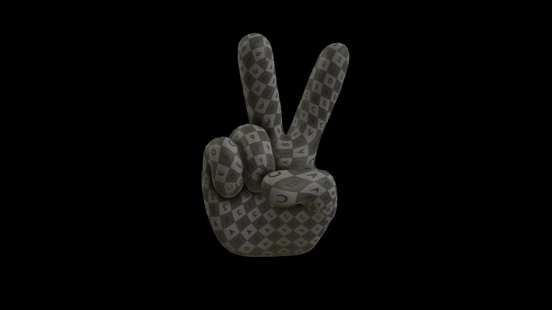 hands emoji megapack Low-poly 3D model_56