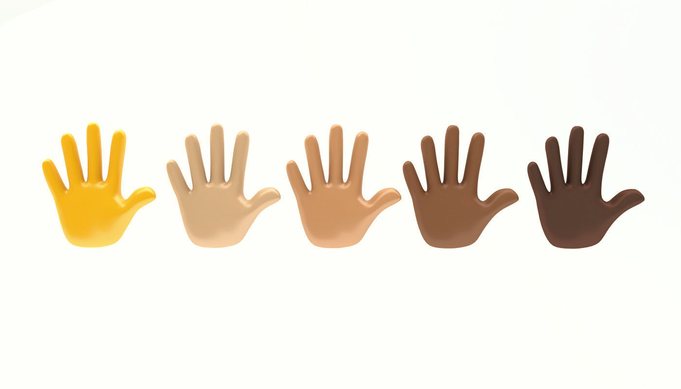 hands emoji megapack Low-poly 3D model_1