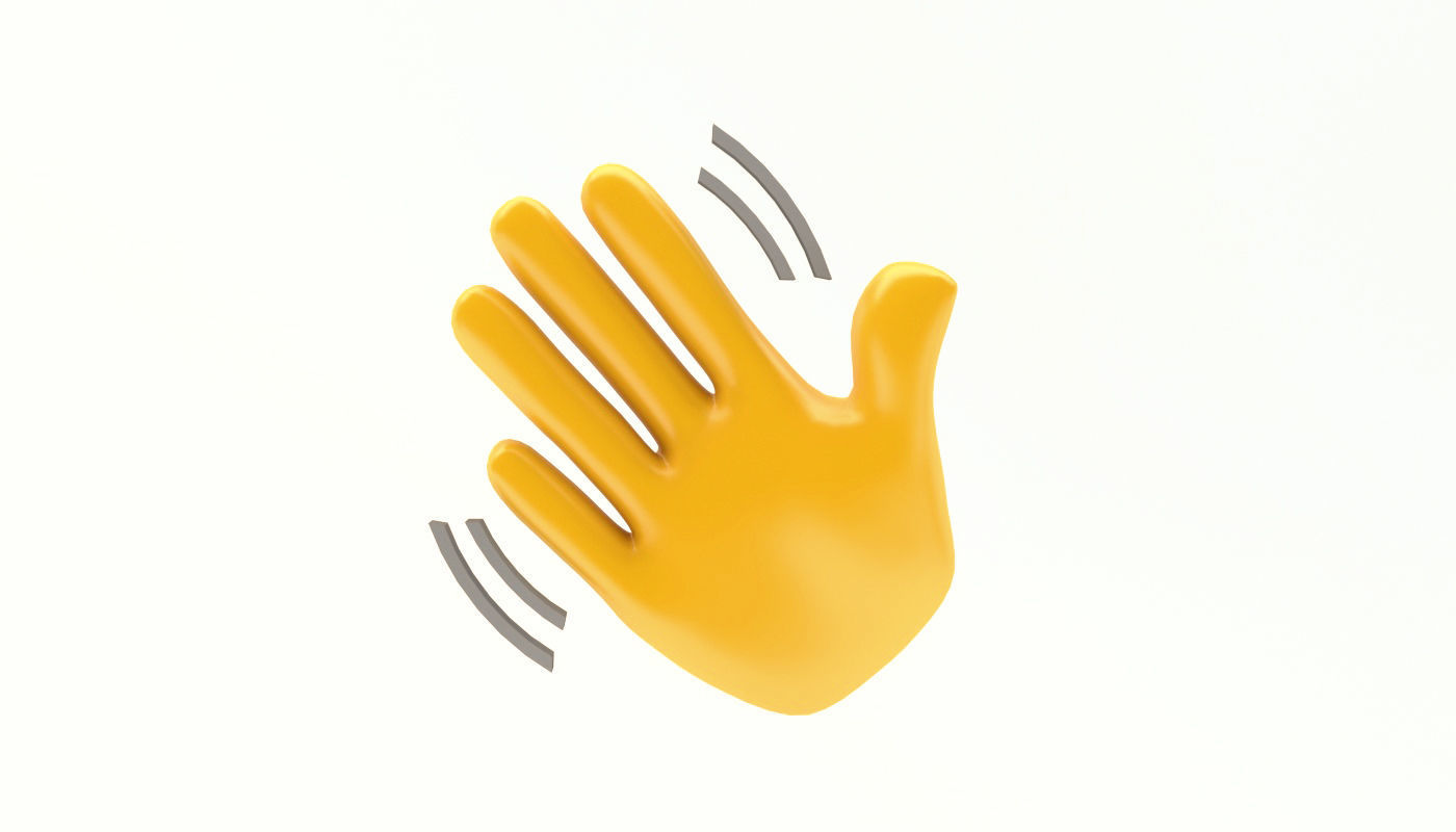 hands emoji megapack Low-poly 3D model_19