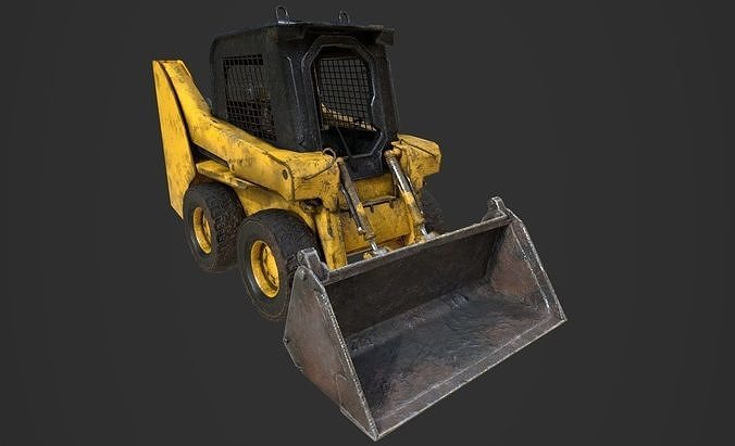 Excavator  Work Machine bulldozer Unity Unrel Lowpoly game ready Low-poly 3D model 3