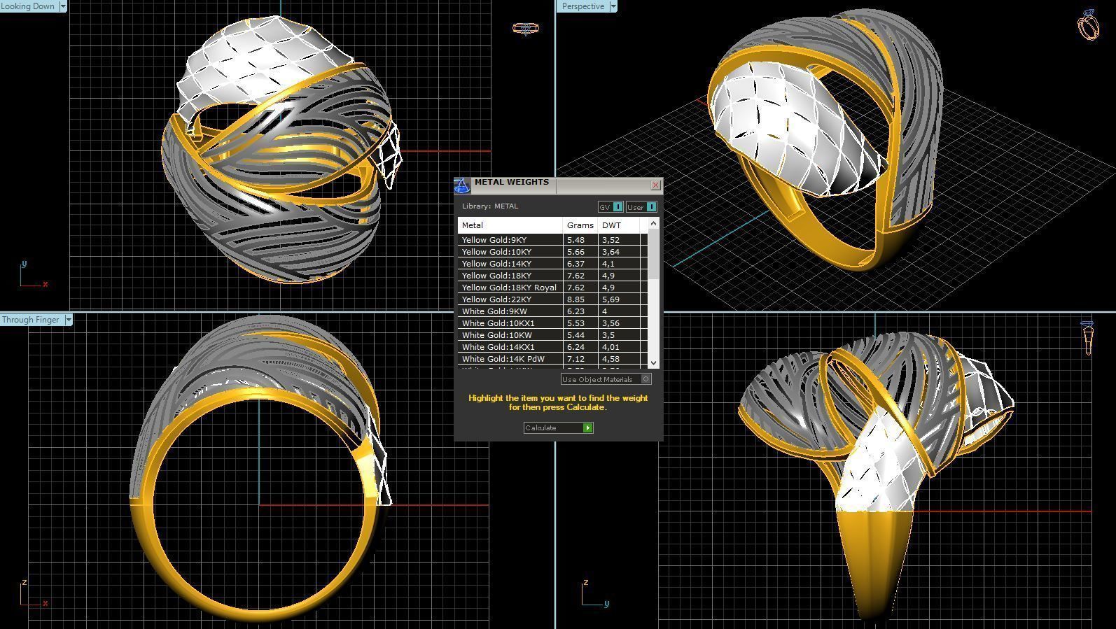 ring gold  3D model_1
