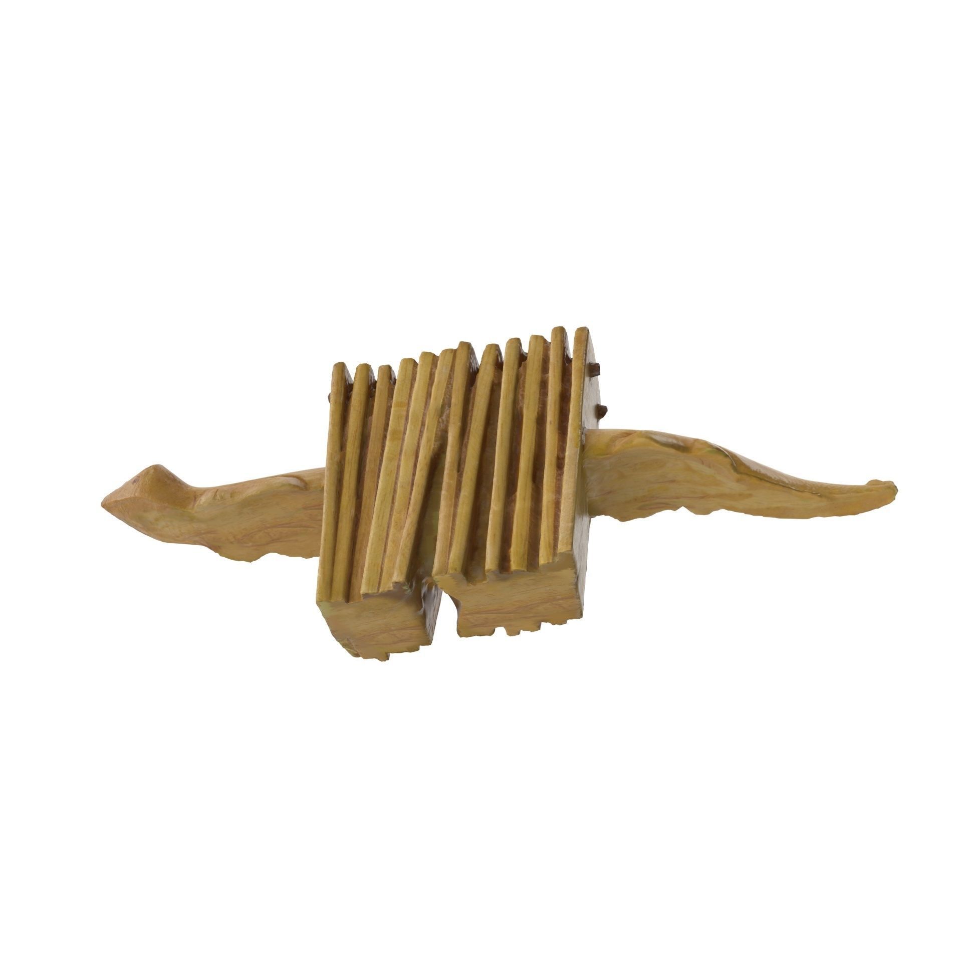 Wooden Toy 01 - High and Low Poly Versions 3D model_15