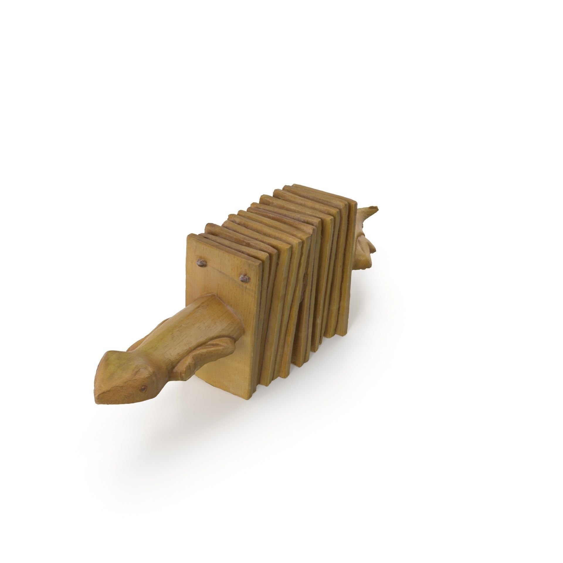 Wooden Toy 01 - High and Low Poly Versions 3D model_10