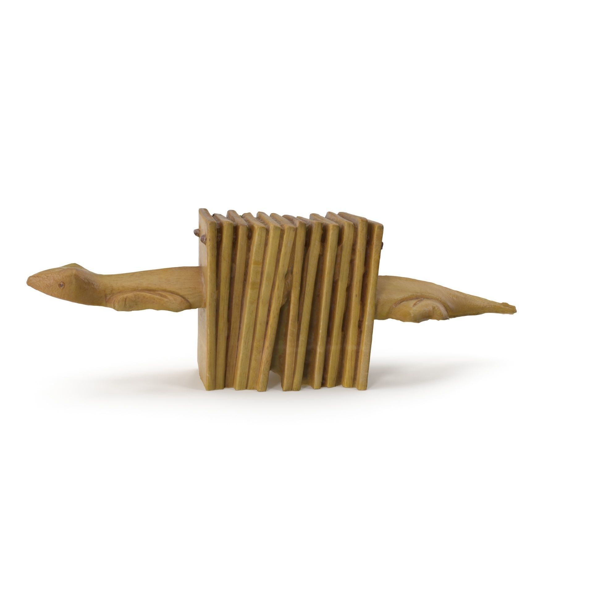 Wooden Toy 01 - High and Low Poly Versions 3D model_13