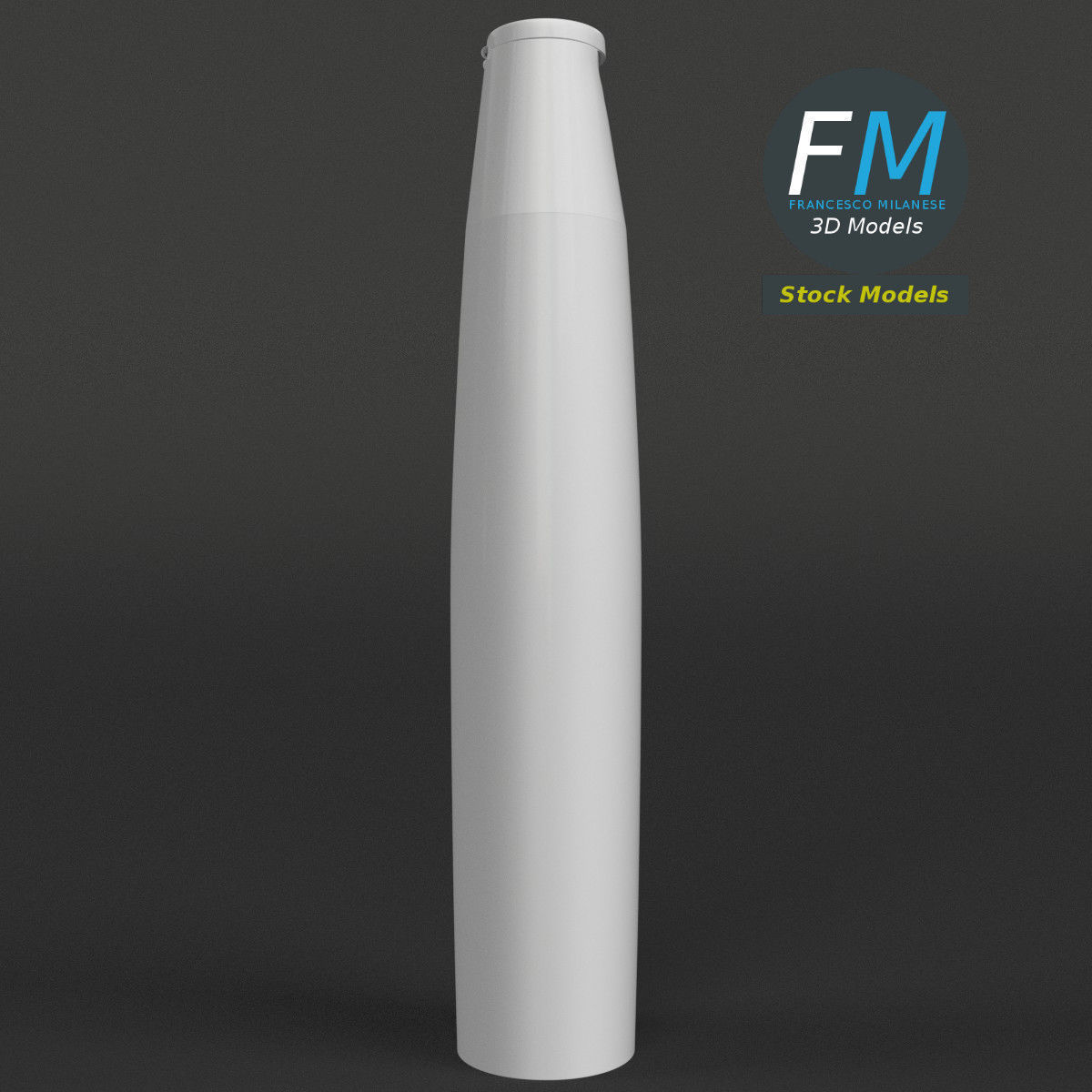 Body cream bottle 3D model_4