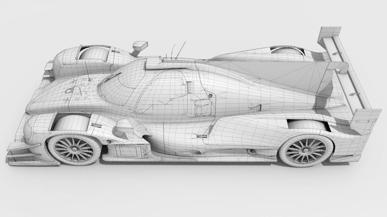 Oreca 07 G-Drive Racing Low-poly 3D model_3