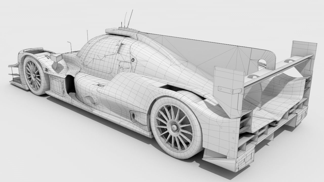 Oreca 07 G-Drive Racing Low-poly 3D model_5