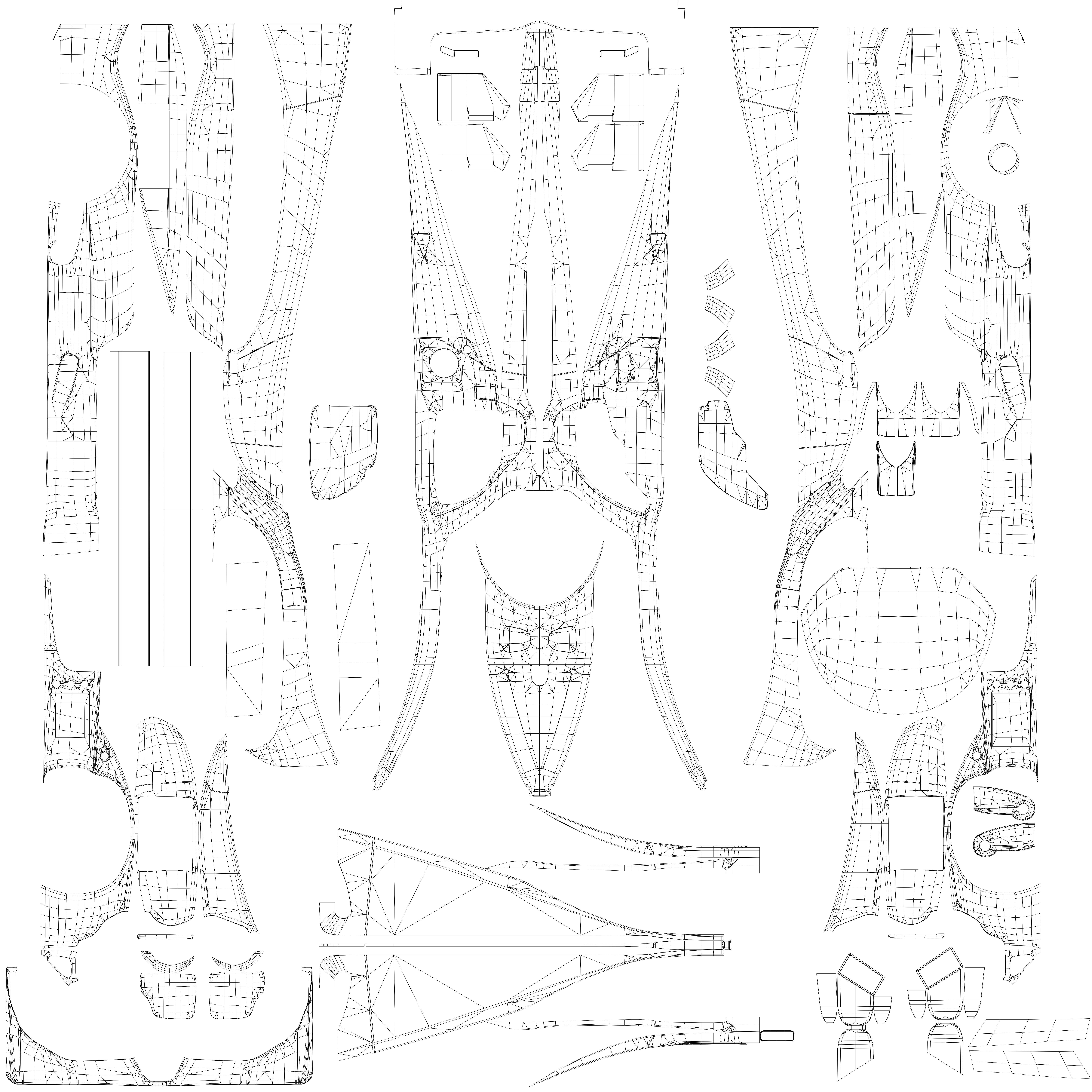 Oreca 07 G-Drive Racing Low-poly 3D model_8
