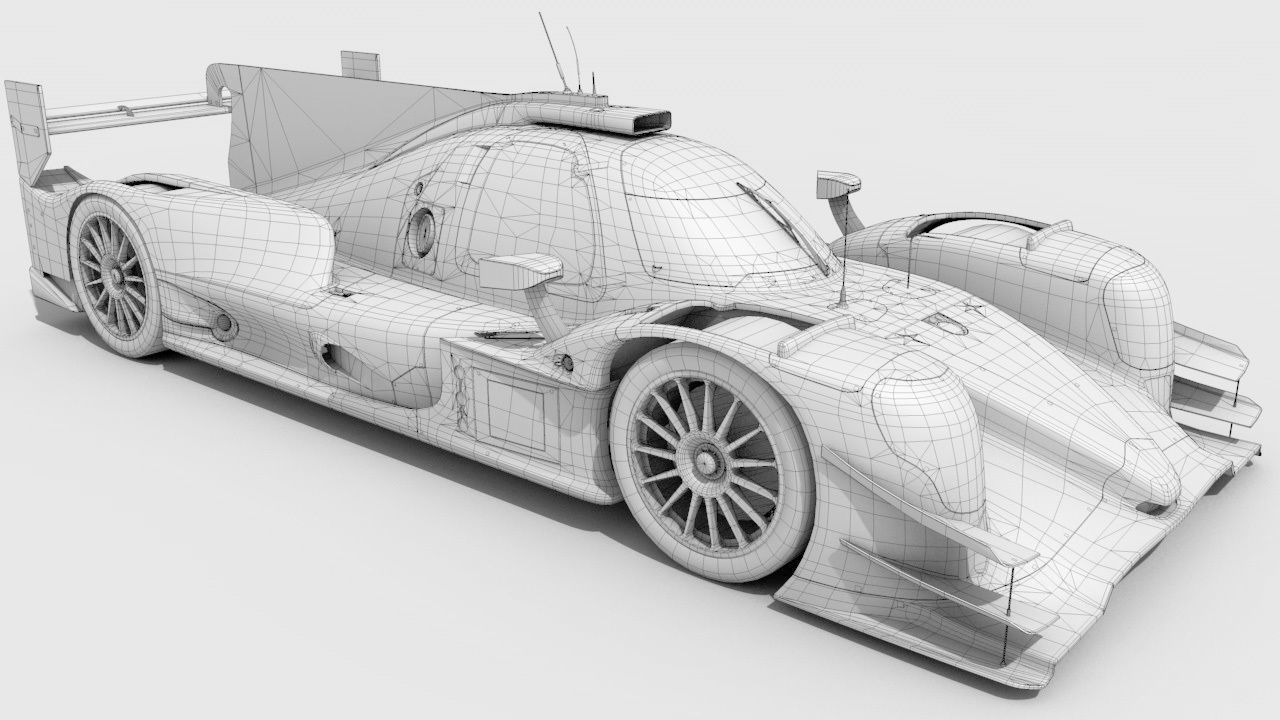 Oreca 07 G-Drive Racing Low-poly 3D model_2