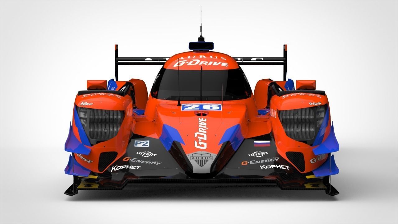 Oreca 07 G-Drive Racing Low-poly 3D model_12
