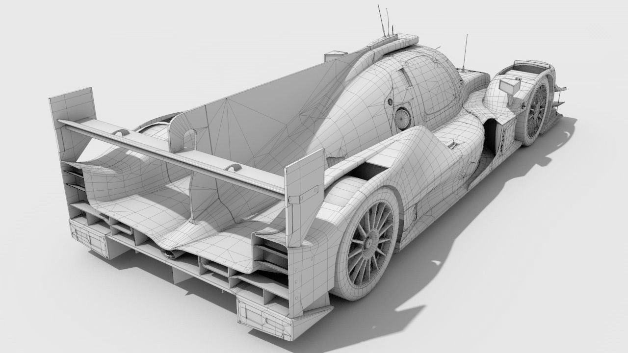 Oreca 07 G-Drive Racing Low-poly 3D model_6