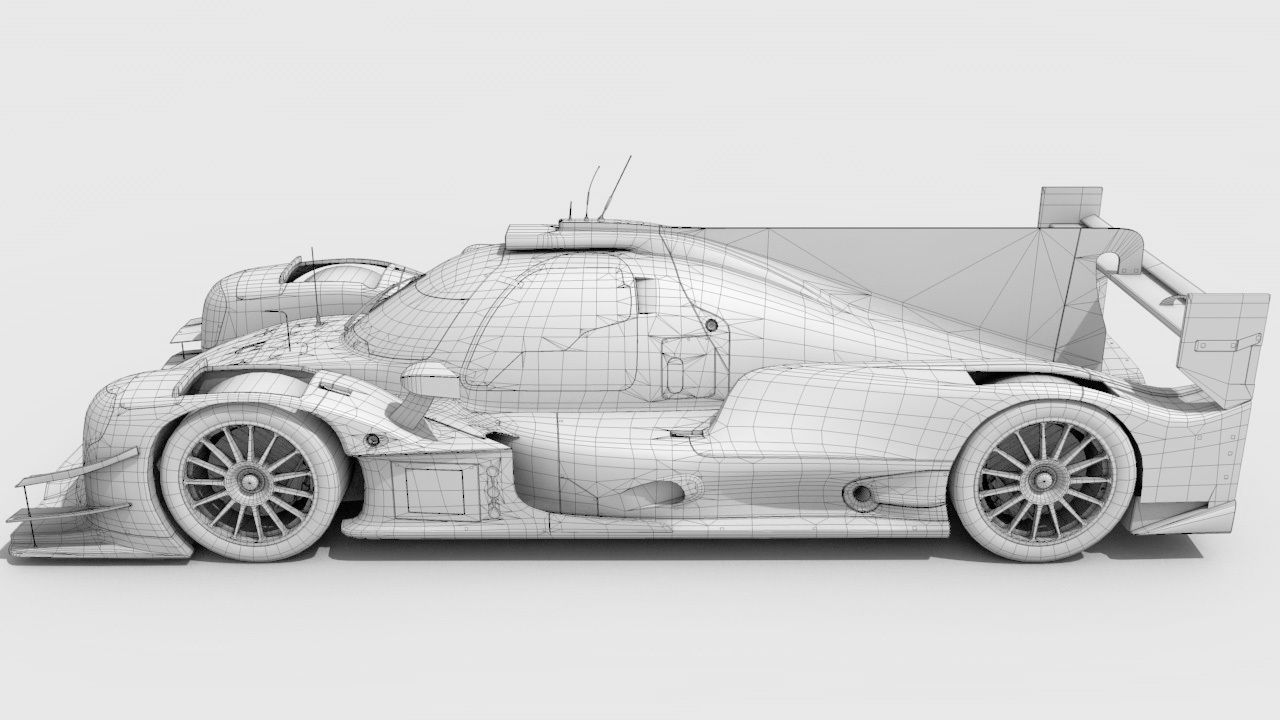 Oreca 07 G-Drive Racing Low-poly 3D model_7