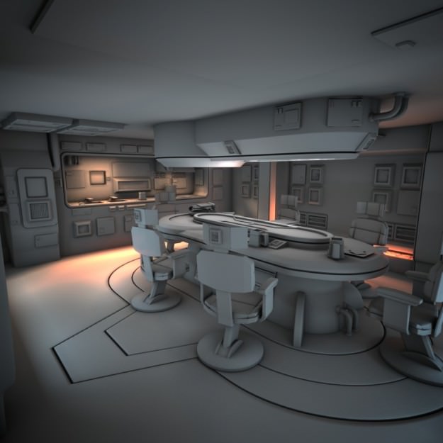 Spaceship Interior HD 1 3D model_4