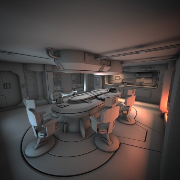 Spaceship Interior HD 1 3D model_1