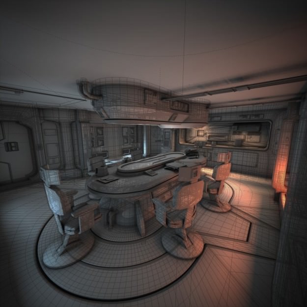 Spaceship Interior HD 1 3D model_2
