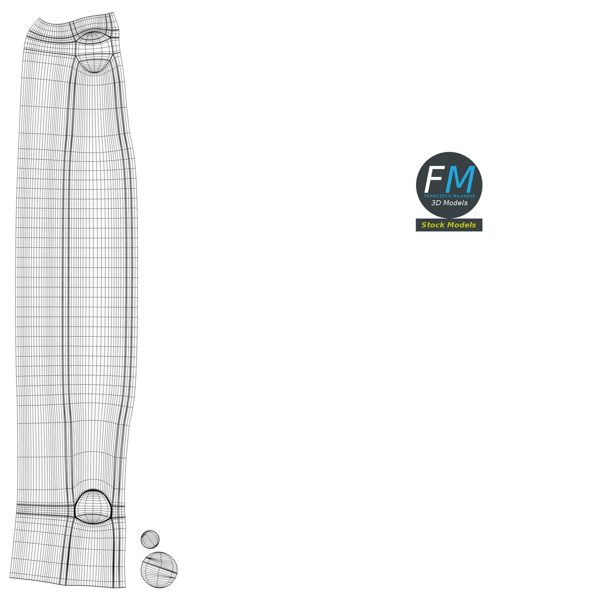 Openable padlock 3D model_13