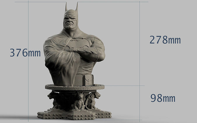 BATMAN BUST 3D print model