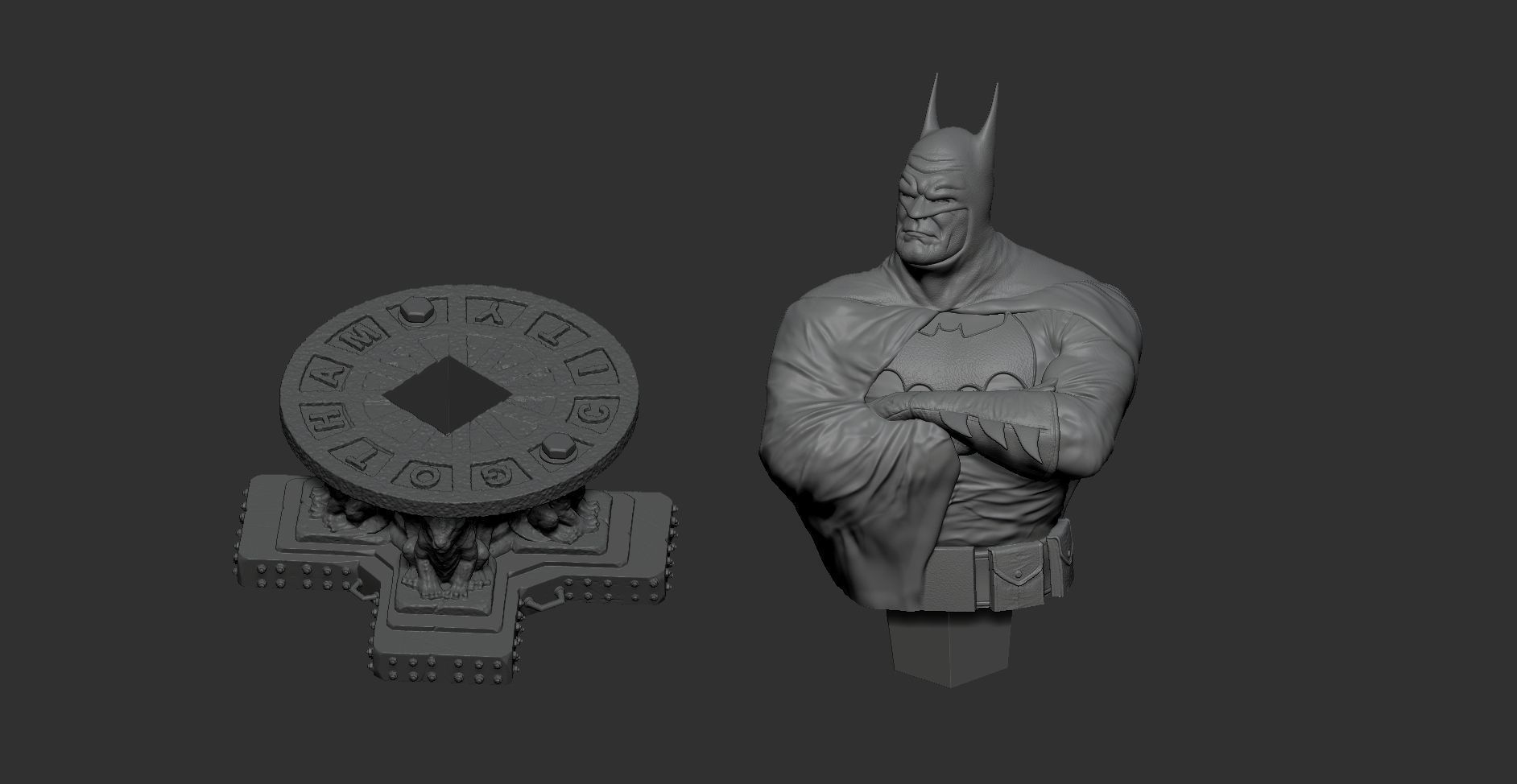 BATMAN BUST 3D print model_8