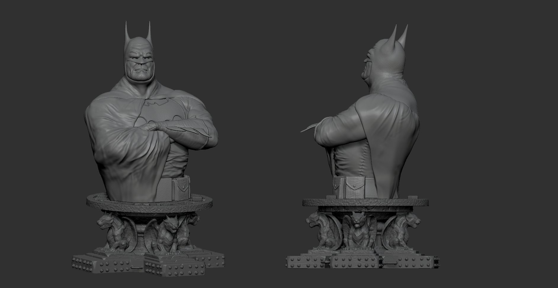 BATMAN BUST 3D print model_9