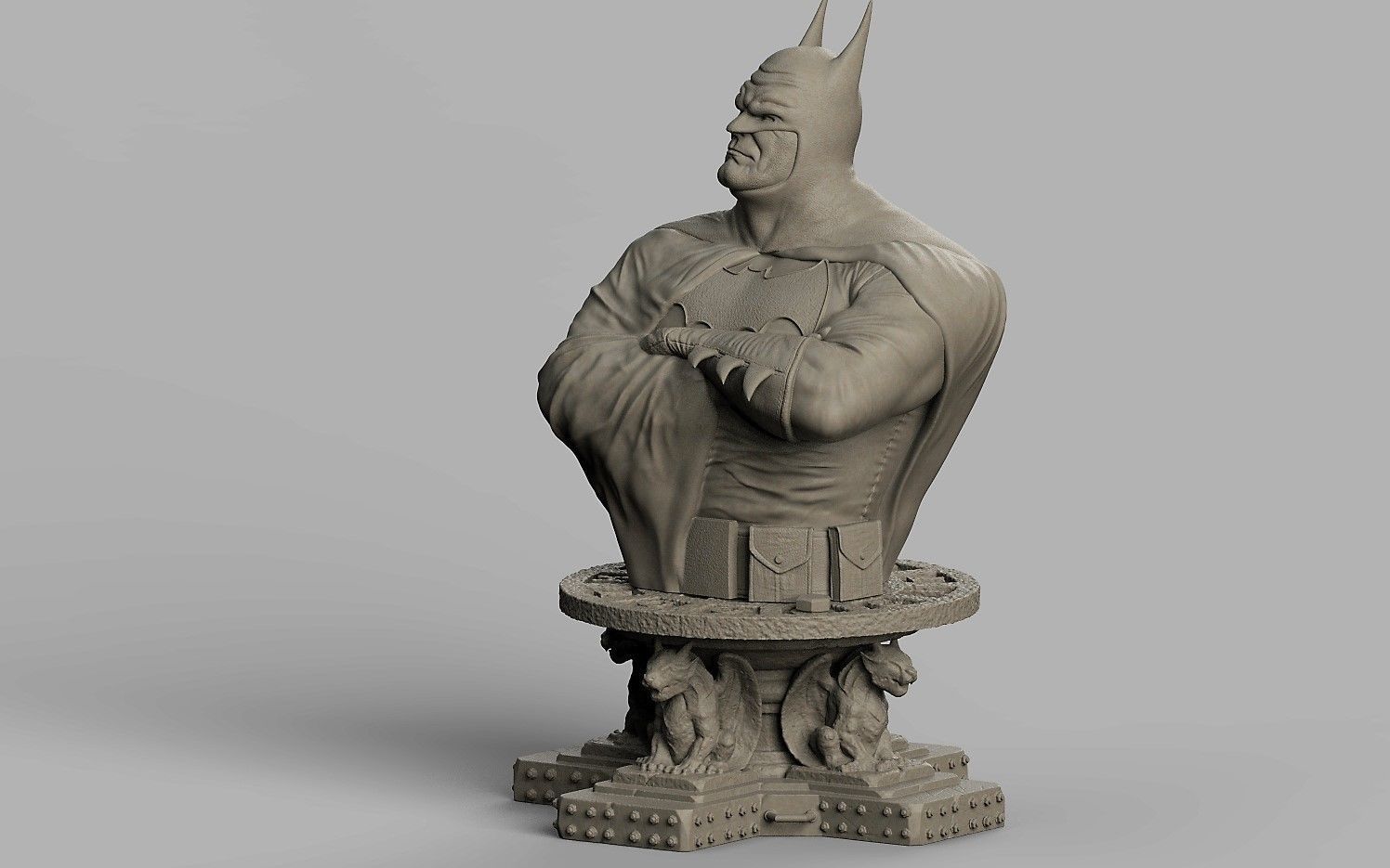 BATMAN BUST 3D print model_1