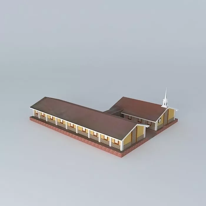 LDS. Centro de Reunion Mormon, Veracruz, Veracruz, Mexico. Free 3D model