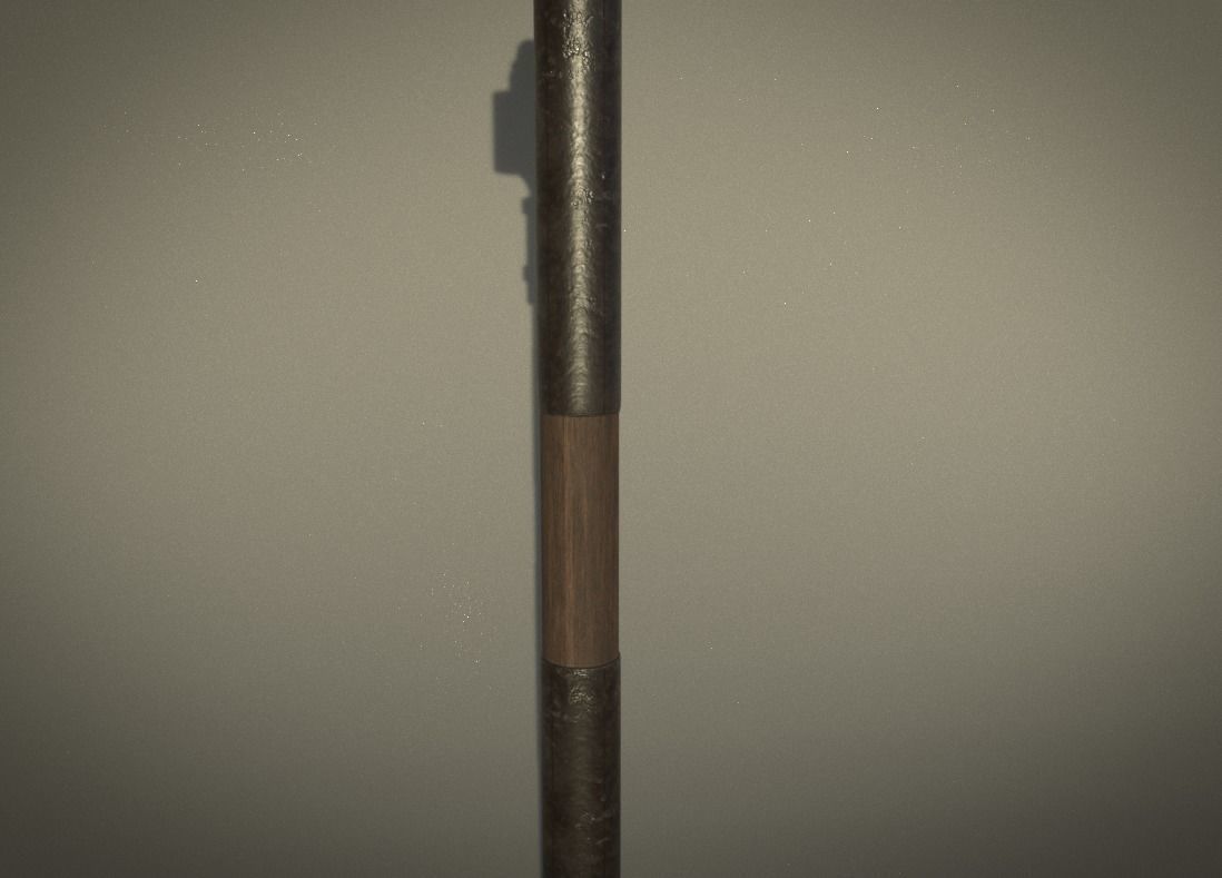 Medieval War Hammer Free low-poly 3D model_5