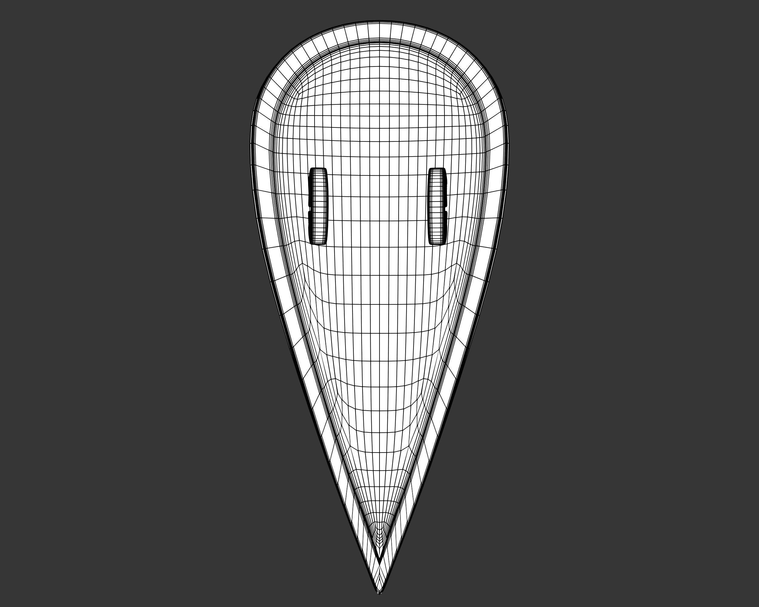 Medieval Elegant Weapon Shield Low-poly 3D model_11