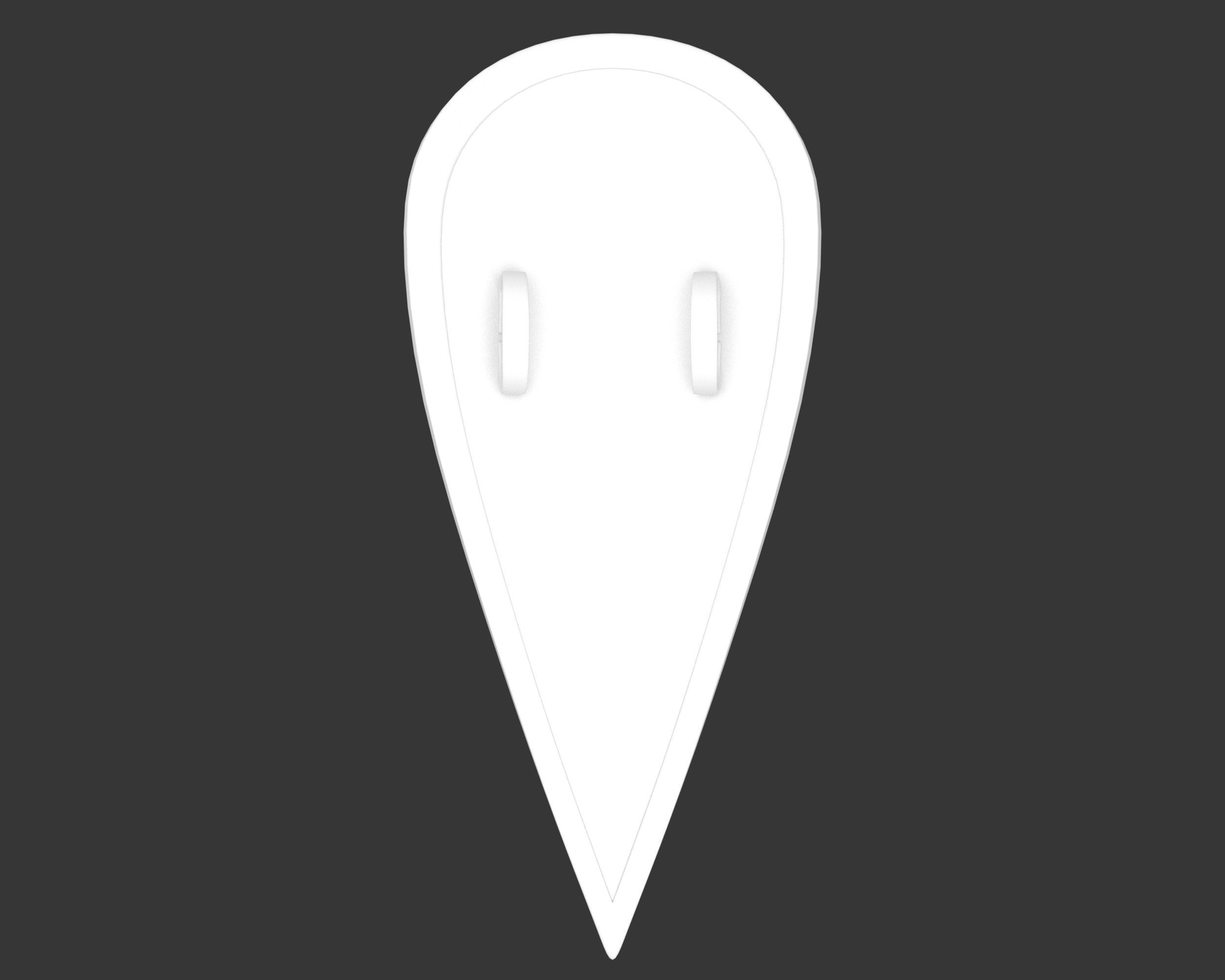 Medieval Elegant Weapon Shield Low-poly 3D model_10